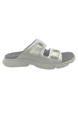 Ryka Slide Sandals Devotion Brill White - Medium